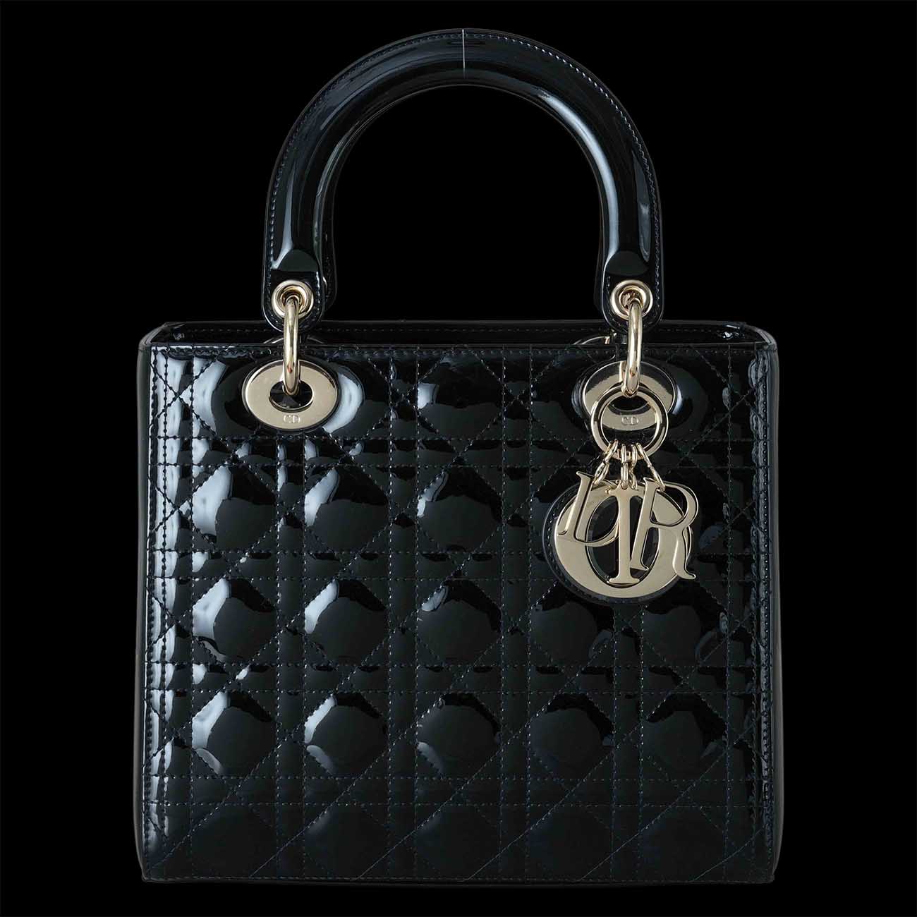 CHRISTIAN DIOR(USED)크리스찬디올 페이던트 레이디디올 미듐 토트 겸 숄더백